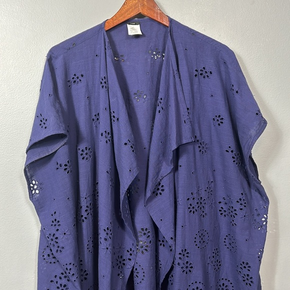 J. Crew Navy Eyelet Beach Coverup medium large
- gently used - Picture 4 of 9